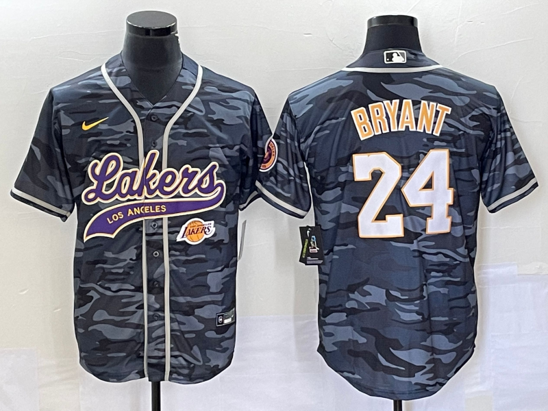 Men Los Angeles Lakers #24 Bryant camo 2023 NBA Jersey style 1->chicago blackhawks->NHL Jersey